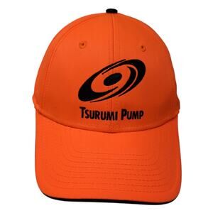Tsurumi Pump Strapback Baseball Cap Orange One Size Adjustable Design Dynamix